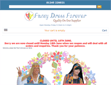 Tablet Screenshot of fancy-dress-forever.co.uk